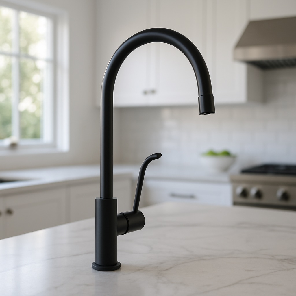 Matte black RO faucet