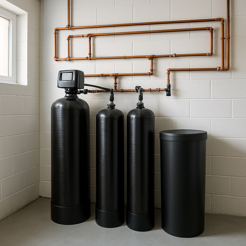 Well water treatment installation
